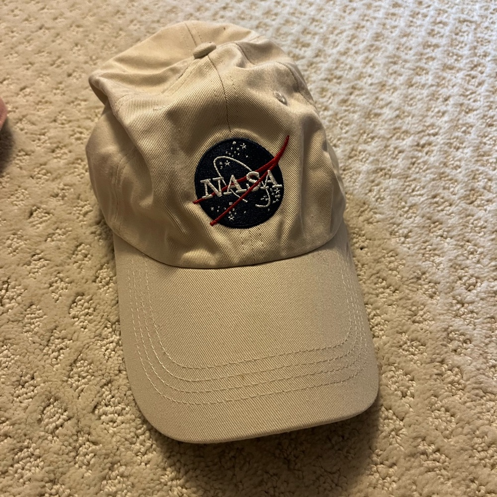 NASA Cream Baseball Cap